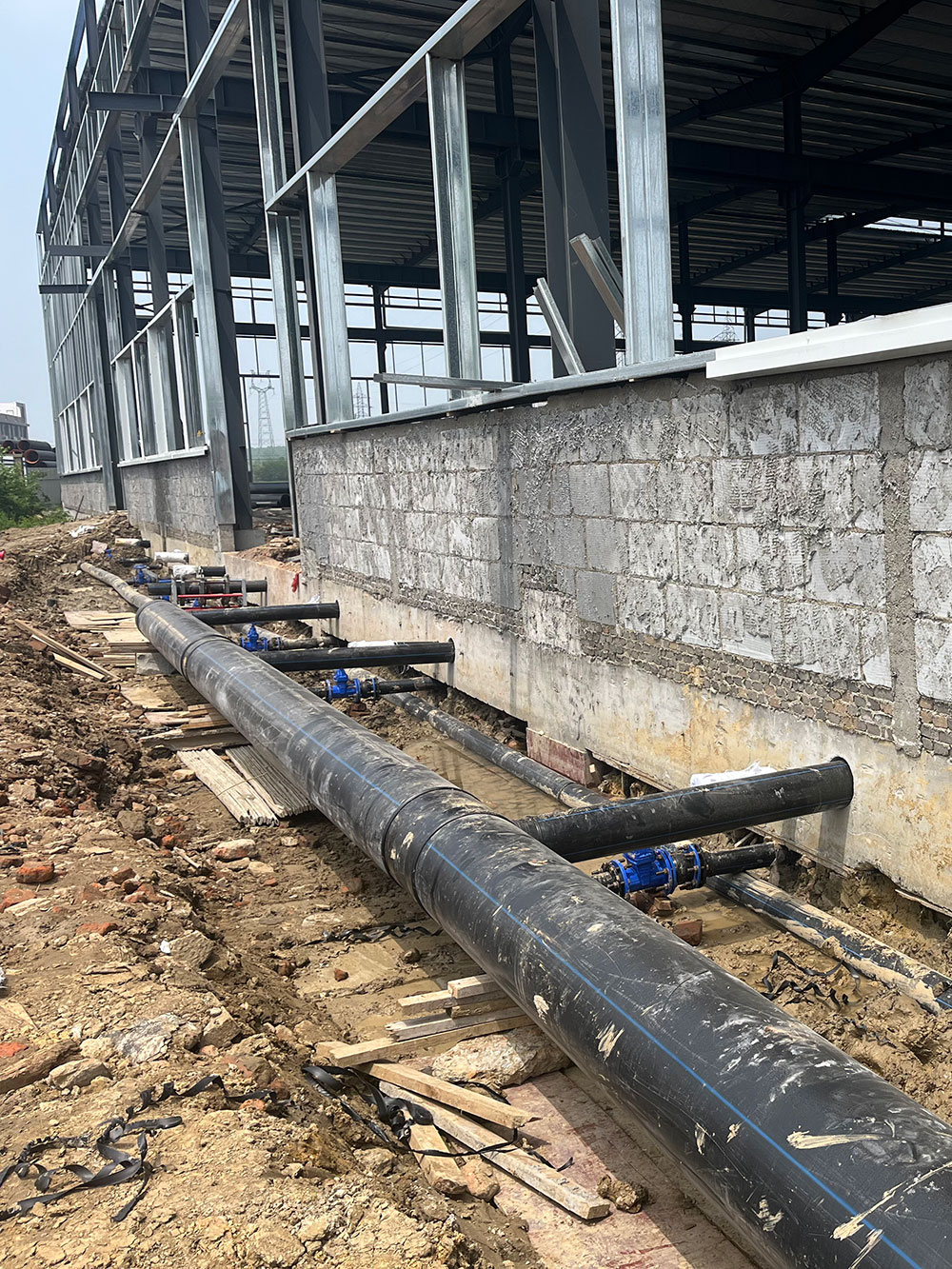 随州市科技工业园PE水管施工项目