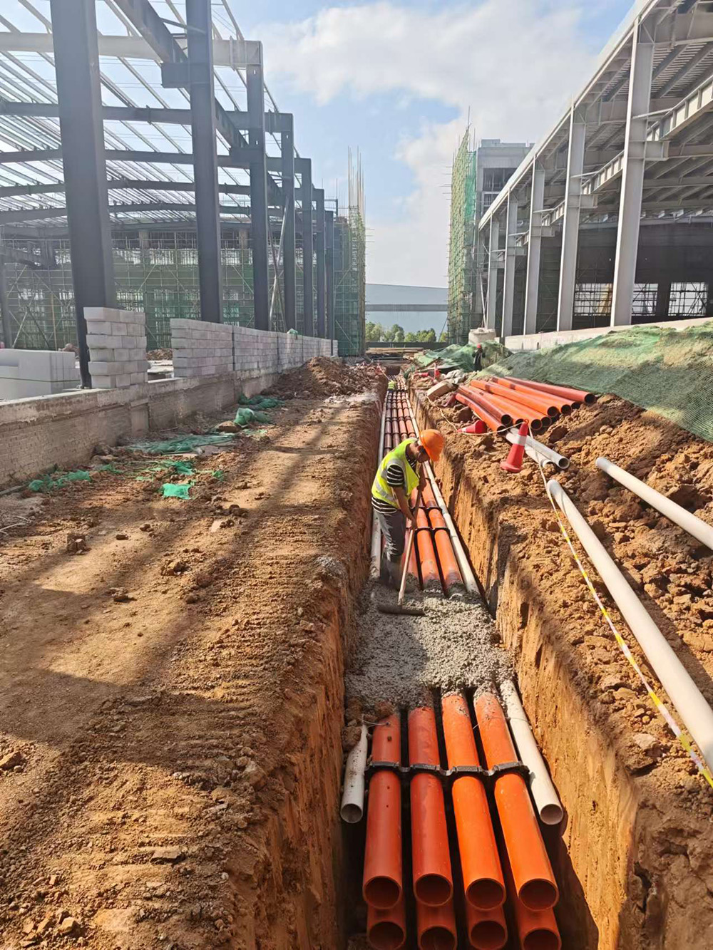 建工集团产业园MPP电力管配套项目